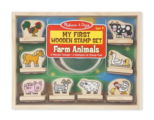 My First Wooden Stamp Set - Farm Animals