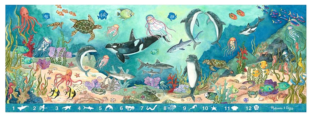 Search & Find Beneath the Waves Floor (48 Pc)