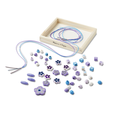Sparkling Flowers Wooden Bead Set