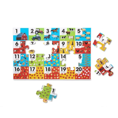 Farm Number Floor Puzzle (24 Pc)