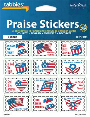 Tabbies Praise Stickers - Patr: Patriotic Children's Praise Stickers