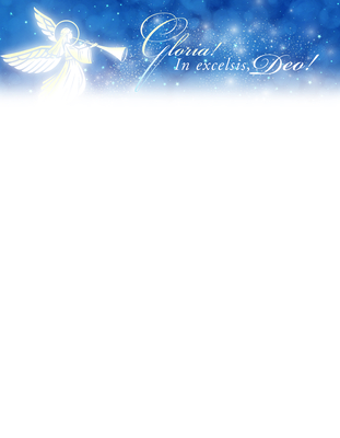 Letterhead - Christmas - Gloria! in Excelsis, Deo! No Scripture