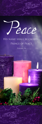 Banner - Advent Week 2 X 6 - Vinyl - Peace - Isaiah 9:6