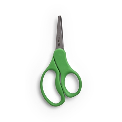 Tru Red(tm) 5 Kids Pointed Tip Stainless Steel Scissors, Straight Handle, Right & Left Handed