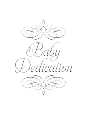 Baby Dedication Certificate (Pk of 6) - 5x7 Folded, Premium, Silver Foil Embossed [With Envelope]
