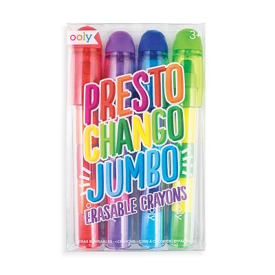 Presto Chango Jumbo Erasable Crayon Sticks - Set of 4