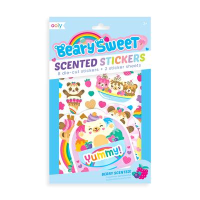 Scented Scratch Stickers: Beary Sweet (2 Sticker Sheets + 8 Jumbo Stickers)