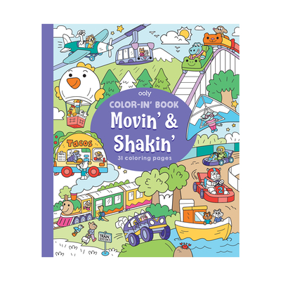 Color-In' Book: Movin' & Shakin' (8 X 10)
