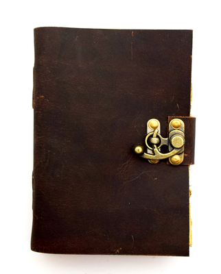 Leather Journal with Aged Looking Paper