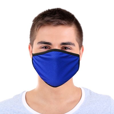 Blue Adult Soft and Stretch Mask: 80% Nylon and 20% Spandex