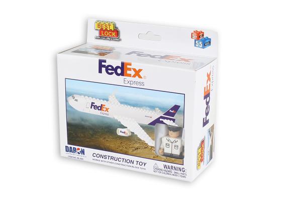 Fedex Express Cargo Plane 55 Piece Construction Toy: Fedex