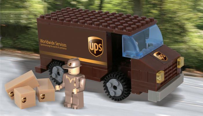Ups 111 Piece Package Car Construction Toy: Ups