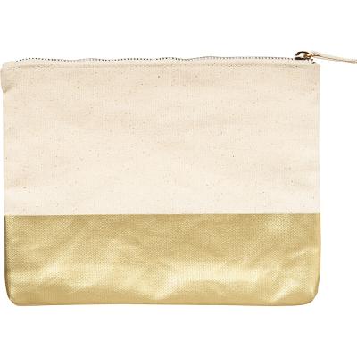 Colorblock Pouch Gold