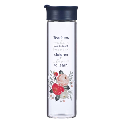 Water Bottle Glass Best Teacher Ever