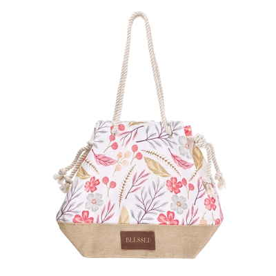 Tote Polyester Floral Blessed