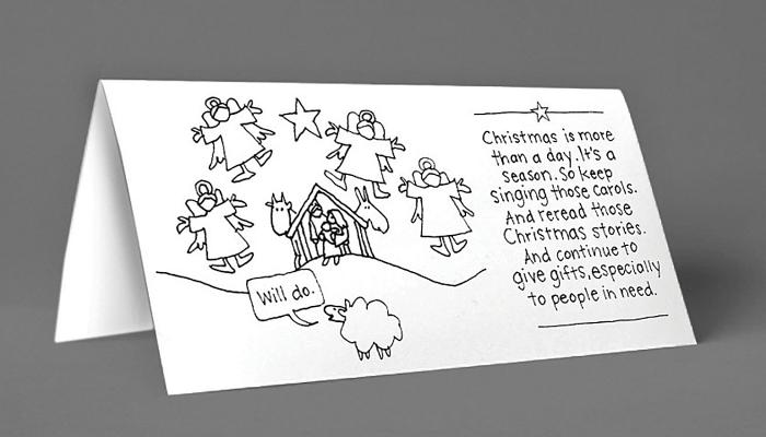 Christmas Season Card Nativity, Box of 12 [With Envelope]