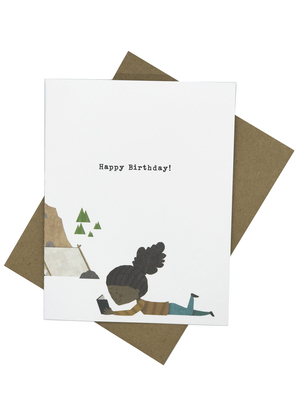 Read Island: Happy Birthday Camping 12 Pack Cards: Blank Inside