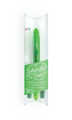 Splendid Fountain Pen - Green (4 PC Set) (Orig $3.70)