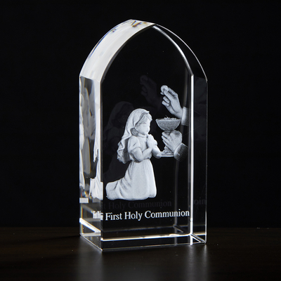 First Communion Girl Etched Glass