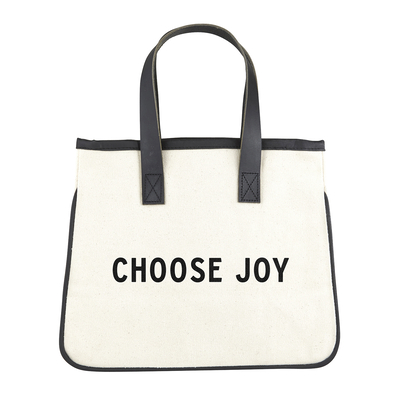 Mini Canvas Tote-Choose Joy