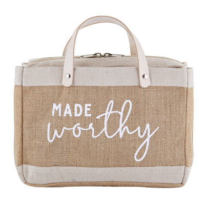 Bible Cover Tote-Made Worthy (Large Print Edition)