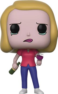 Pop Rick & Morty Beth with Wine Glass Vinyl Figure