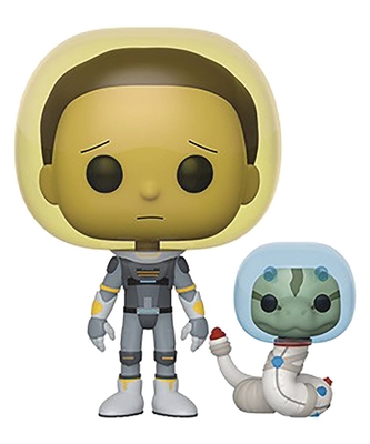Pop Rick and Morty Space Suit Morty with Snake Vinyl Figure