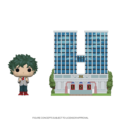 Pop Town My Hero Academia High School with Deku in Uniform Vinyl Figure