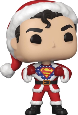 Pop DC Holiday Superman with Sweater Vinyl Figure