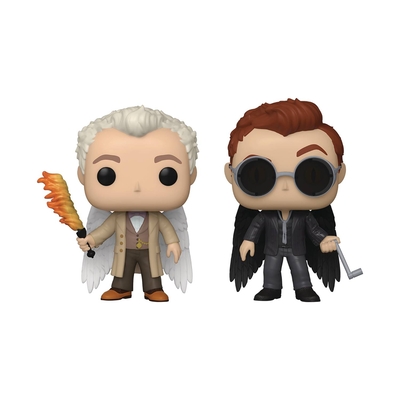 Pop Good Omens Aziraphale and Crowley with Wings Vinyl Figure 2 Pack