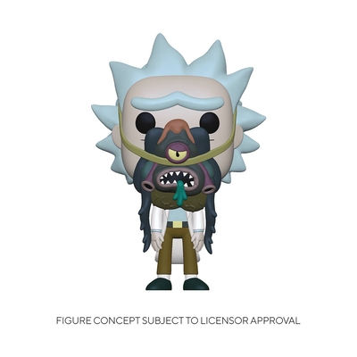 Pop Rick and Morty Rick with Glorzo Vinyl Figure