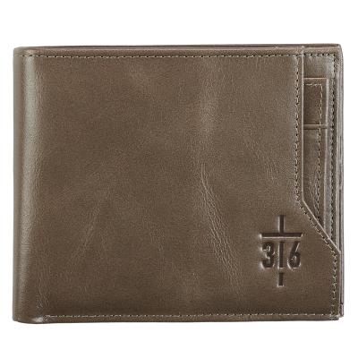 Leather Wallet John 3: 16