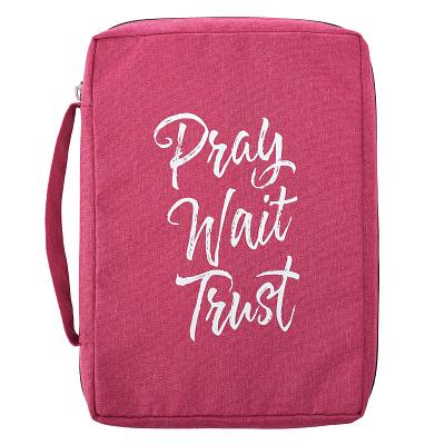 Bible Cover Medium Value Pray Wait Trust