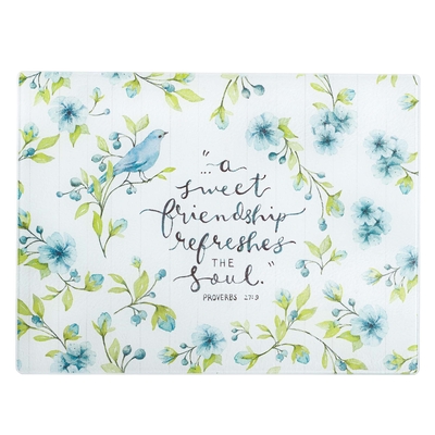 Cutting Board Glass Sweet Friendship