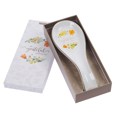 Spoon Rest Grateful Floral