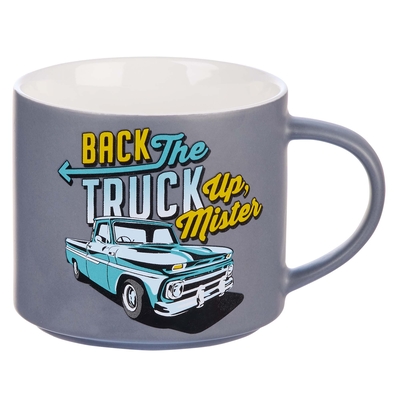 Bless Your Soul Novelty Mug, Back the Truck Up, Microwave/Dishwasher Safe 18oz, Blue Ceramic