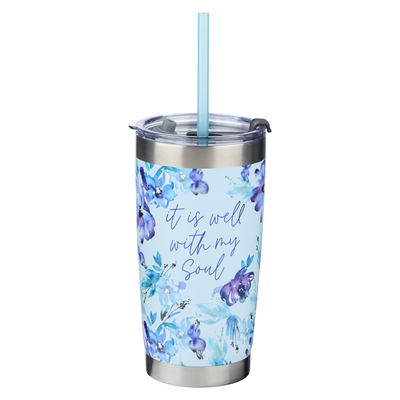 Stainless Steel Travel Mug It Is Well with My Soul