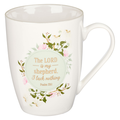 Mug Ceramic the Lord Is My Shepherd Psalm 23:1