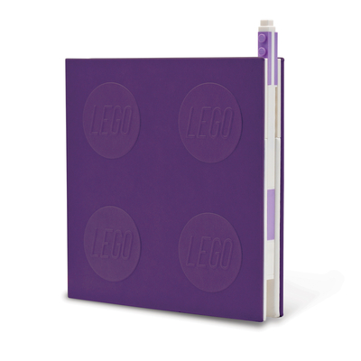 Lego 2.0 Locking Notebook with Gel Pen - Lavender