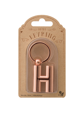 Copper Letter Keyrings Letter H