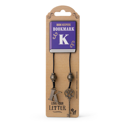 Book Keepers Antiqued Letter Bookmarks - Letter K