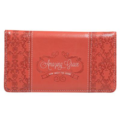 Checkbook Cover - Coral Amazin Checkbook Cover - Coral Amazin