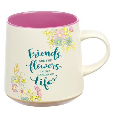 Mug Ceramic Friends Are the Flowers
