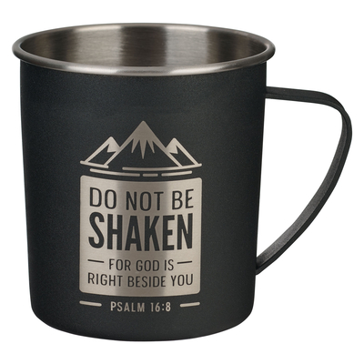 Christian Art Gifts Stainless Steel Double Wall Vacuum Insulated Travel for Men and Women: Do Not Be Shaken - Psalm 16:8 Inspirational Bible Verse, Bl