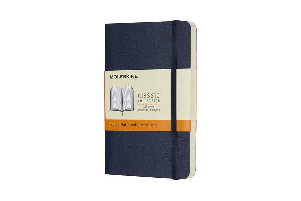 Moleskine Classic Notebook, Pocket, Ruled, Sapphire Blue, Soft Cover (3.5 X 5.5)