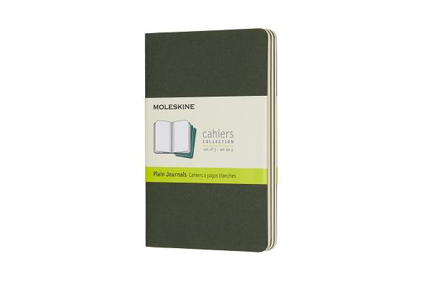 Moleskine Cahier Journal, Pocket, Plain, Myrtle Green (3.5 X 5.5)