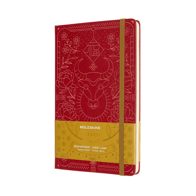 Moleskine Limited Edition Notebook Year of the Ox, Large, Red, Ruled (5 X 8.25)