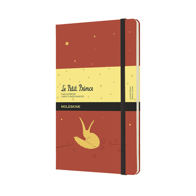 Moleskine Limited Edition Petit Prince Notebook, Large, Plain, Coral Orange, Hard Cover (5 X 8.25)