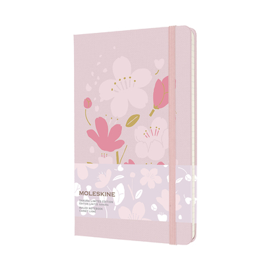 Moleskine Limited Edition Sakura Notebook, Large, Ruled, Dark Pink, Hard Cover (5 X 8.25)