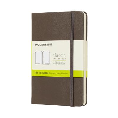 Moleskine Classic Notebook, Pocket, Plain, Brown Earth, Hard Cover (3.5 X 5.5)